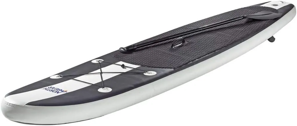 11FT Inflatable SUP Stand up Paddle Board Package Set White/Black