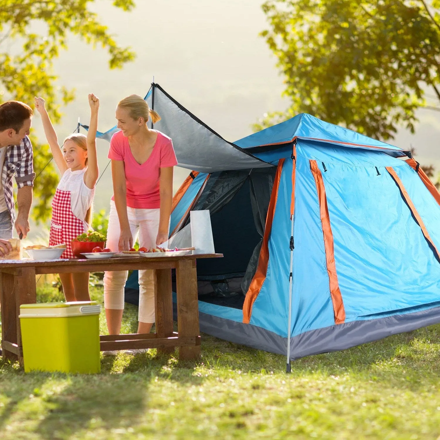 4-5 Person Camping Tent Outdoor Foldable Waterproof Tent