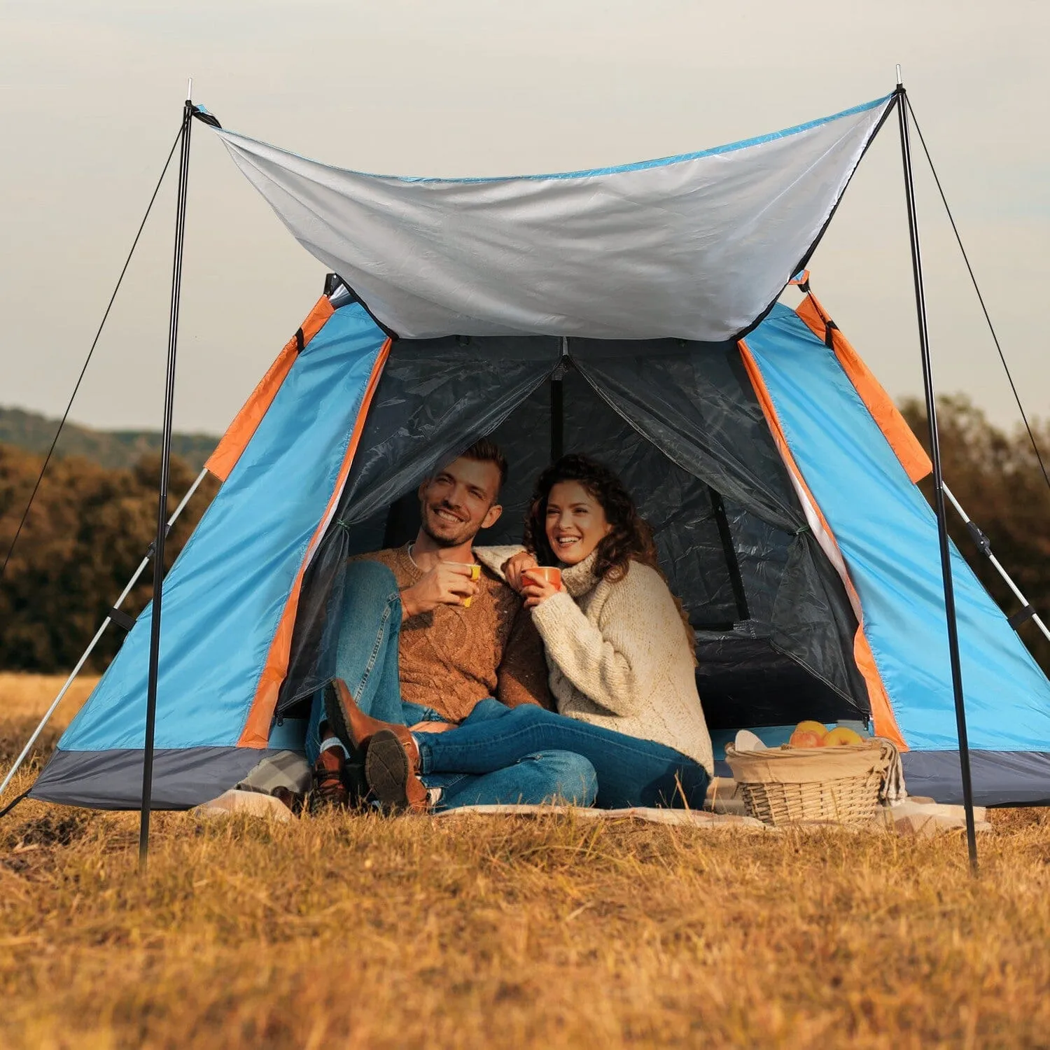 4-5 Person Camping Tent Outdoor Foldable Waterproof Tent