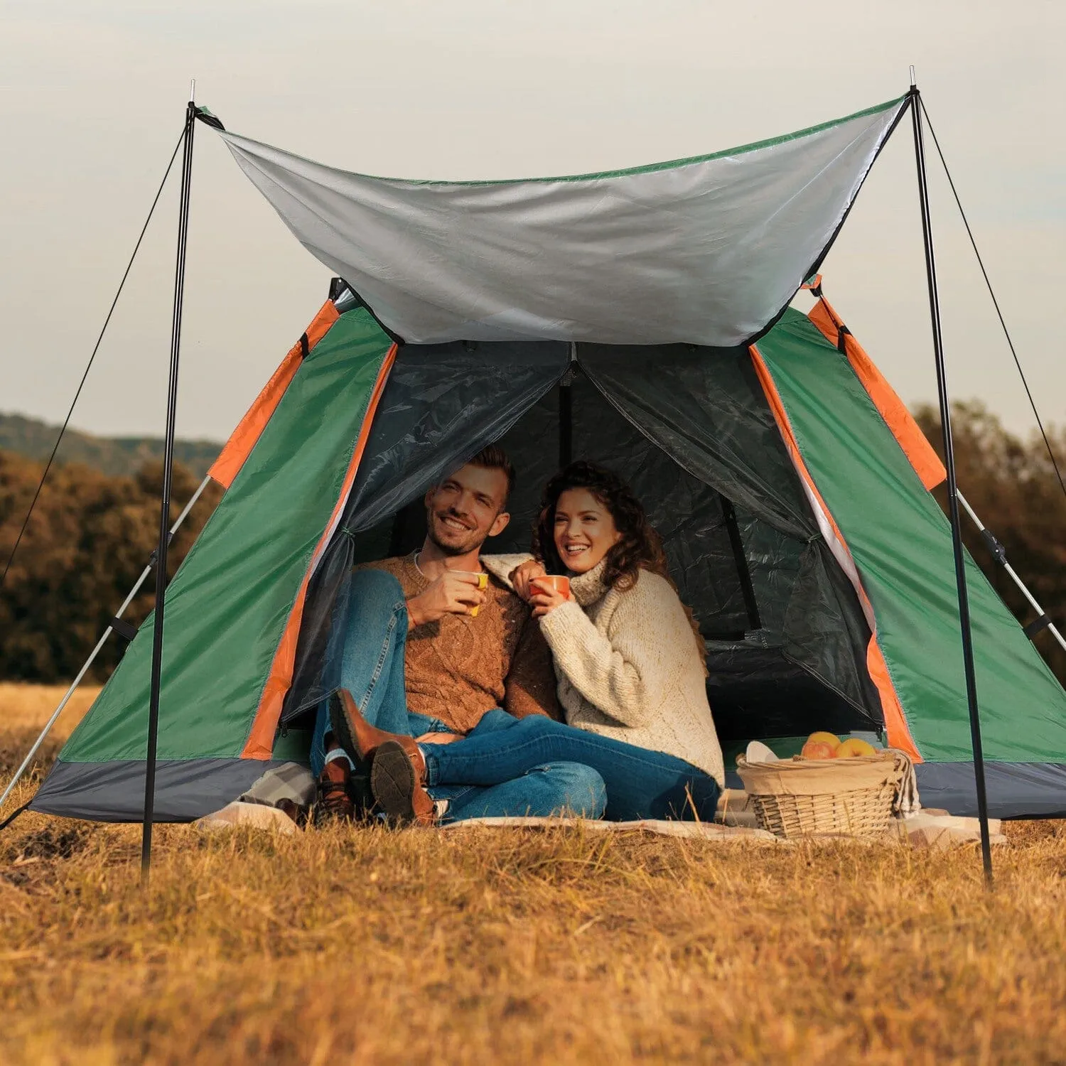 4-5 Person Camping Tent Outdoor Foldable Waterproof Tent