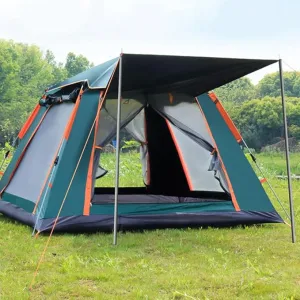axGear Camping Tent Waterproof Windproof Dome Hiking Tent 5 People Family Easy Setup