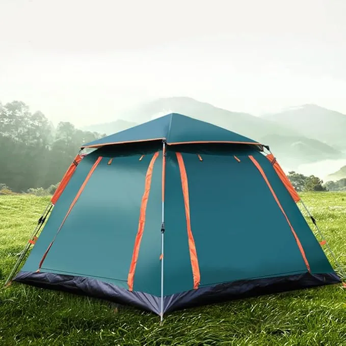 axGear Camping Tent Waterproof Windproof Dome Hiking Tent 5 People Family Easy Setup