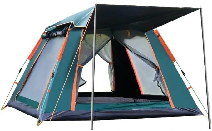 axGear Camping Tent Waterproof Windproof Dome Hiking Tent 5 People Family Easy Setup