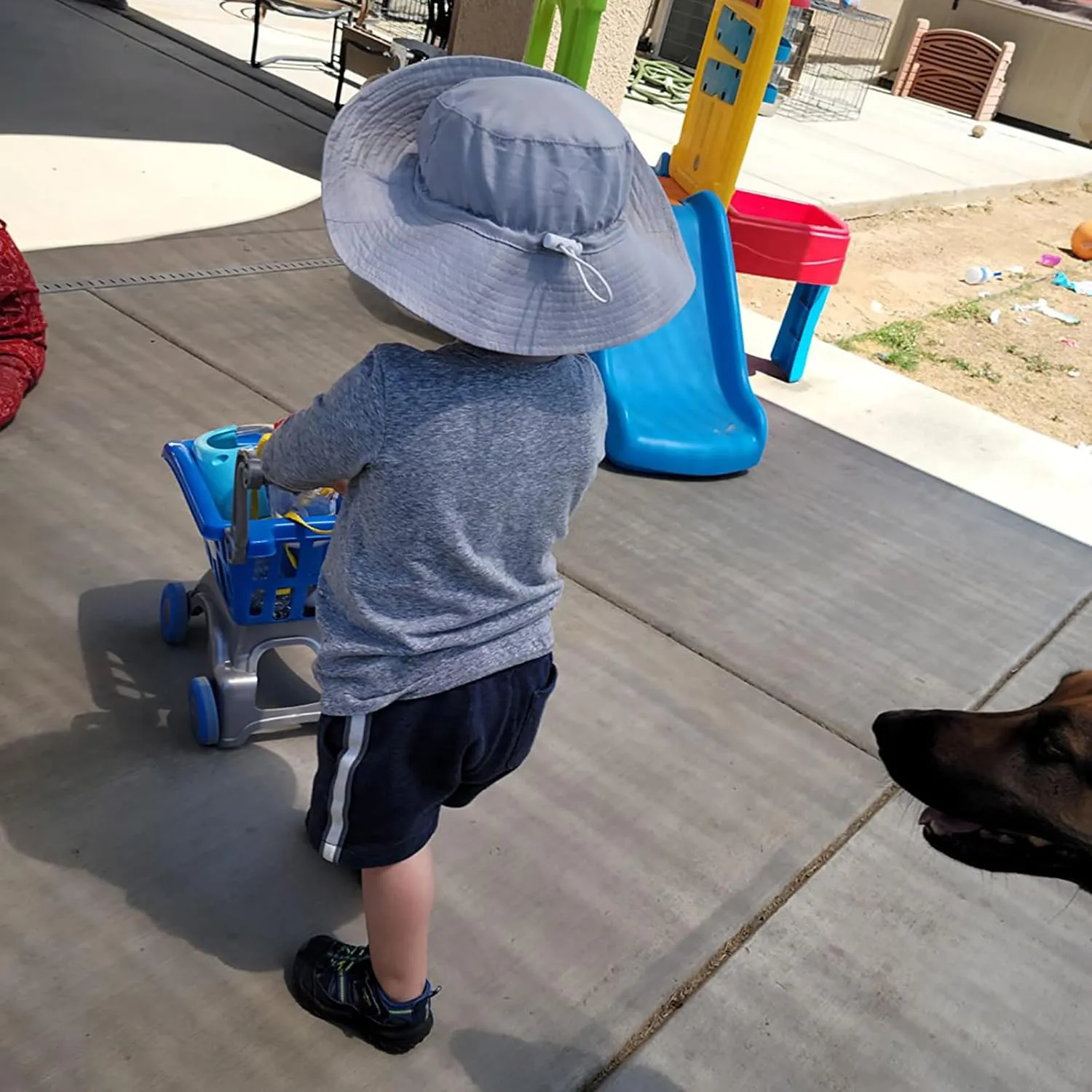 Baby Sun Hat Smiling Face UPF 50  Beach Toddler Bucket Hat for Baby Boys and Girls, Toddler Kids Wide Brim Sun Hats Cap
