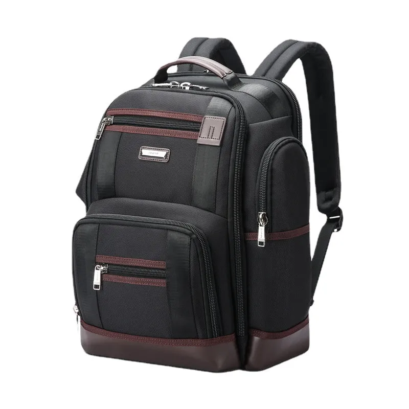 Backpack Multi-Pocket Schoolbag  Large Capacity Men's  Multifunctional Oxford Cloth Travel