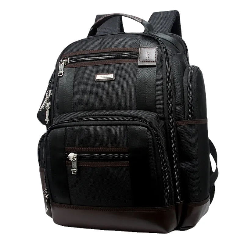 Backpack Multi-Pocket Schoolbag  Large Capacity Men's  Multifunctional Oxford Cloth Travel
