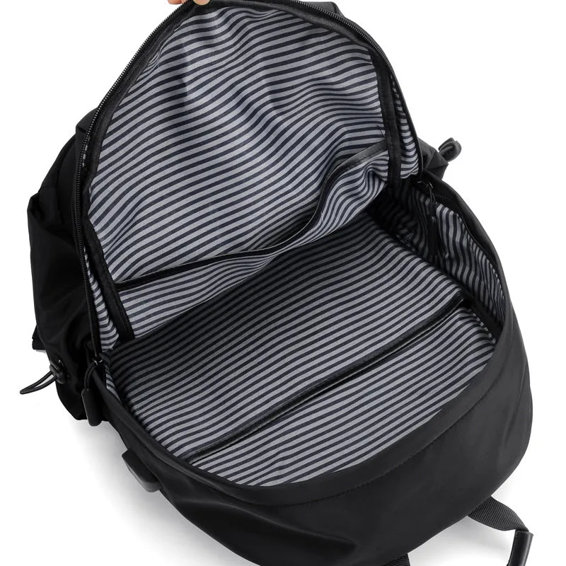 Backpack Simple Schoolbag Fashion Trendy Computer Bag Travel