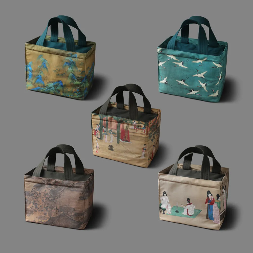 Backpack Tea Pot Teacup Tea Set Cloth Bag Teapot Handle Big Cloth Bag