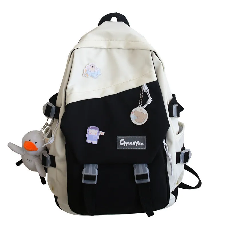 Backpack Women School  Male Student  Junior High School Student   Fashion Printing shoulder bag