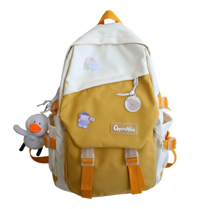 Backpack Women School  Male Student  Junior High School Student   Fashion Printing shoulder bag