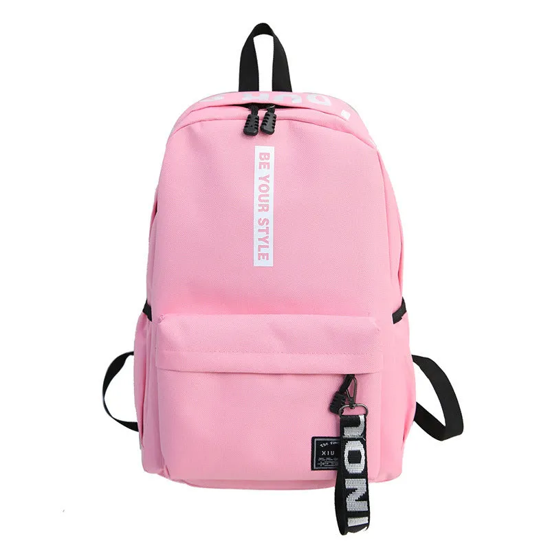 Backpack Word Campus Middle School Students Mori Style Harajuku  Trendy Travel Men Women s shoulder bag