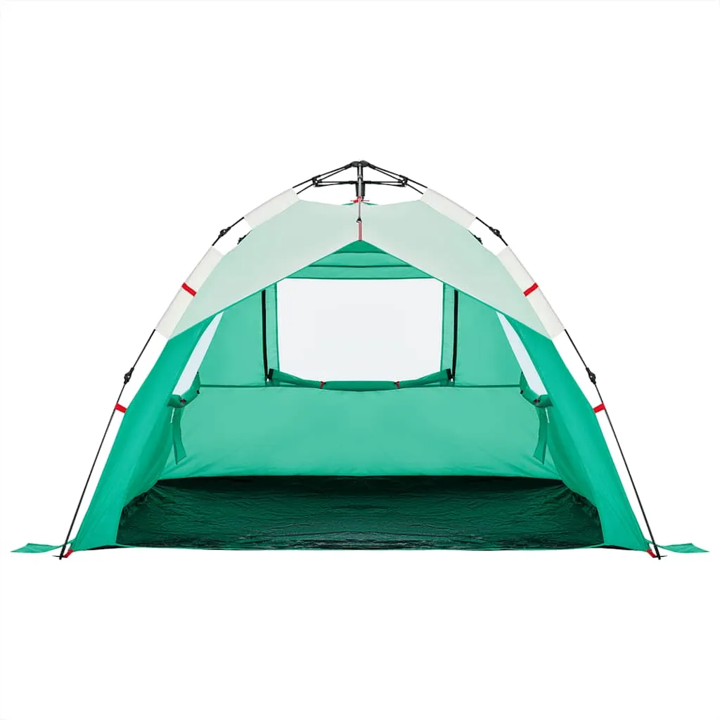 Beach Tent 3-Person Sea Green Quick Release Waterproof