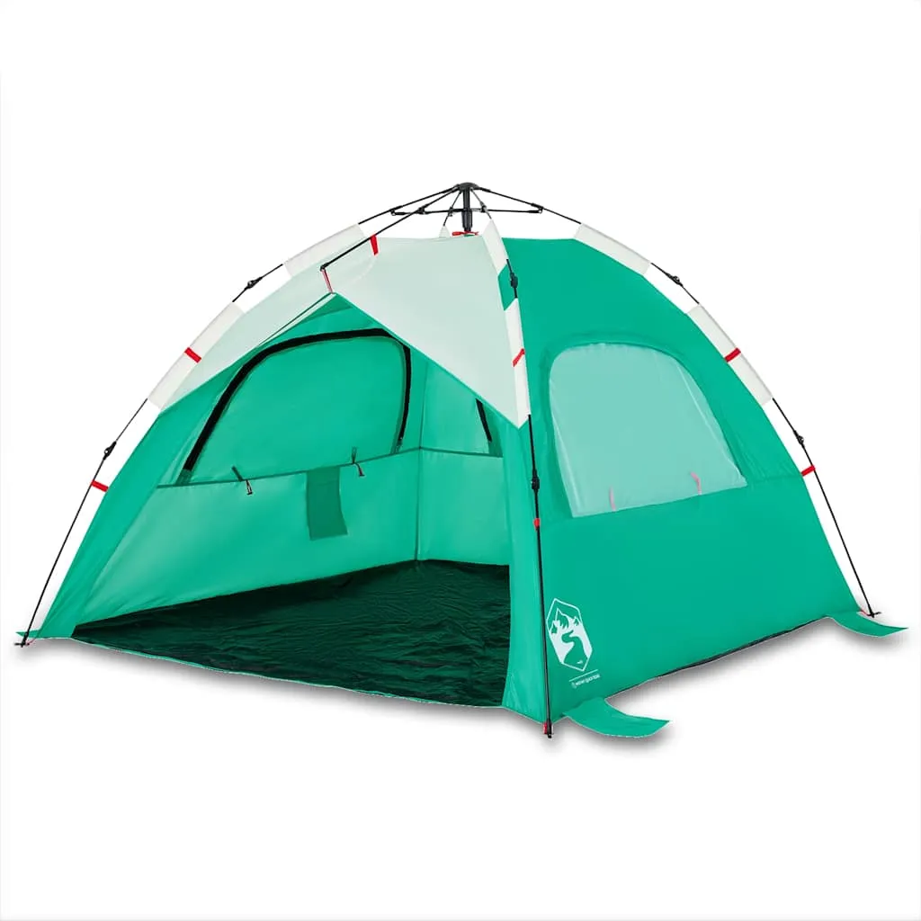 Beach Tent 3-Person Sea Green Quick Release Waterproof