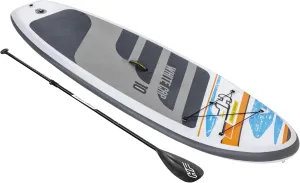Bestway Hydro-Force SUP Paddle Board, White Cap Blow Up Paddleboard Set, with Hand Pump and Travel Bag