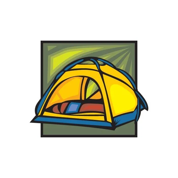 Camping Tent Sticker