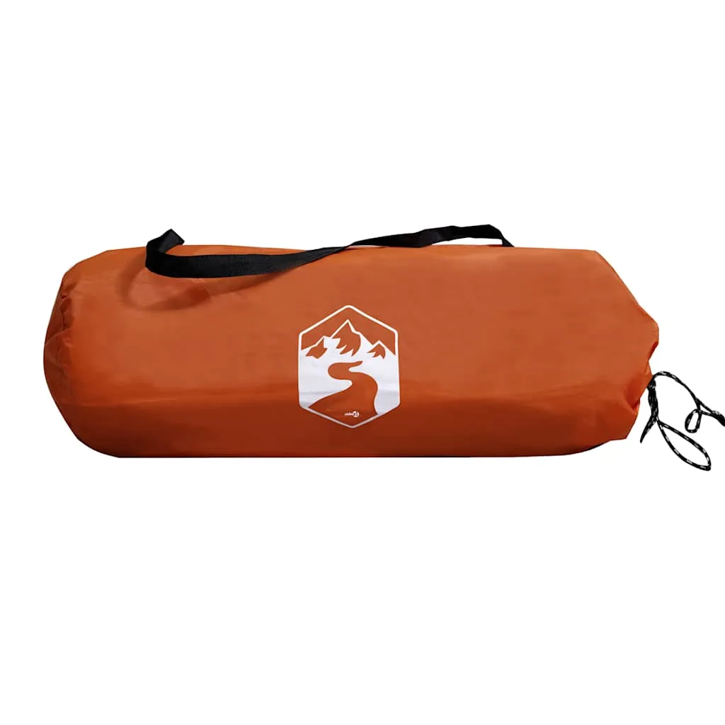 Camping Tent Tunnel 3-Person Orange Waterproof