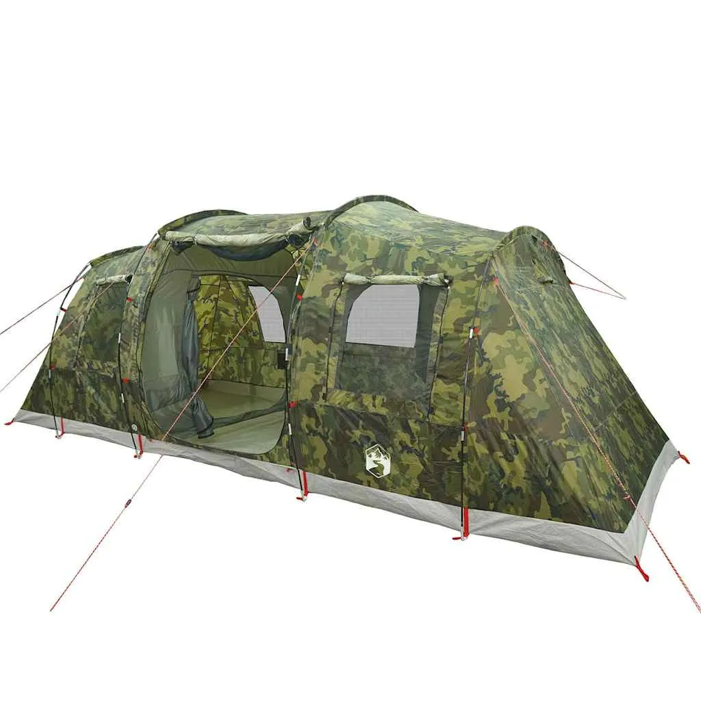 Camping Tent Tunnel 4-Person Camouflage Waterproof