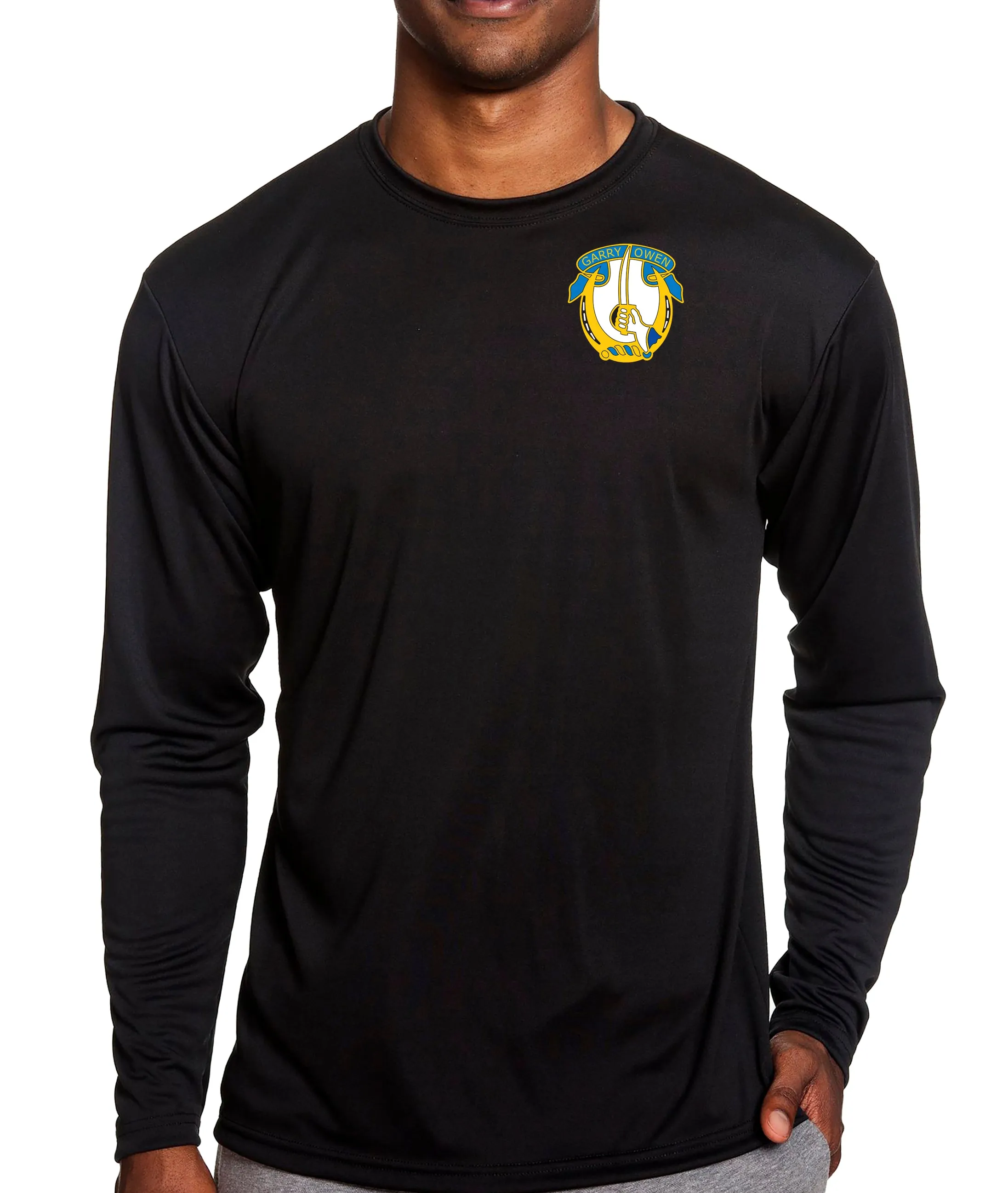 Color Long Sleeve Performance PT Shirt. This shirt IS approved for PT.