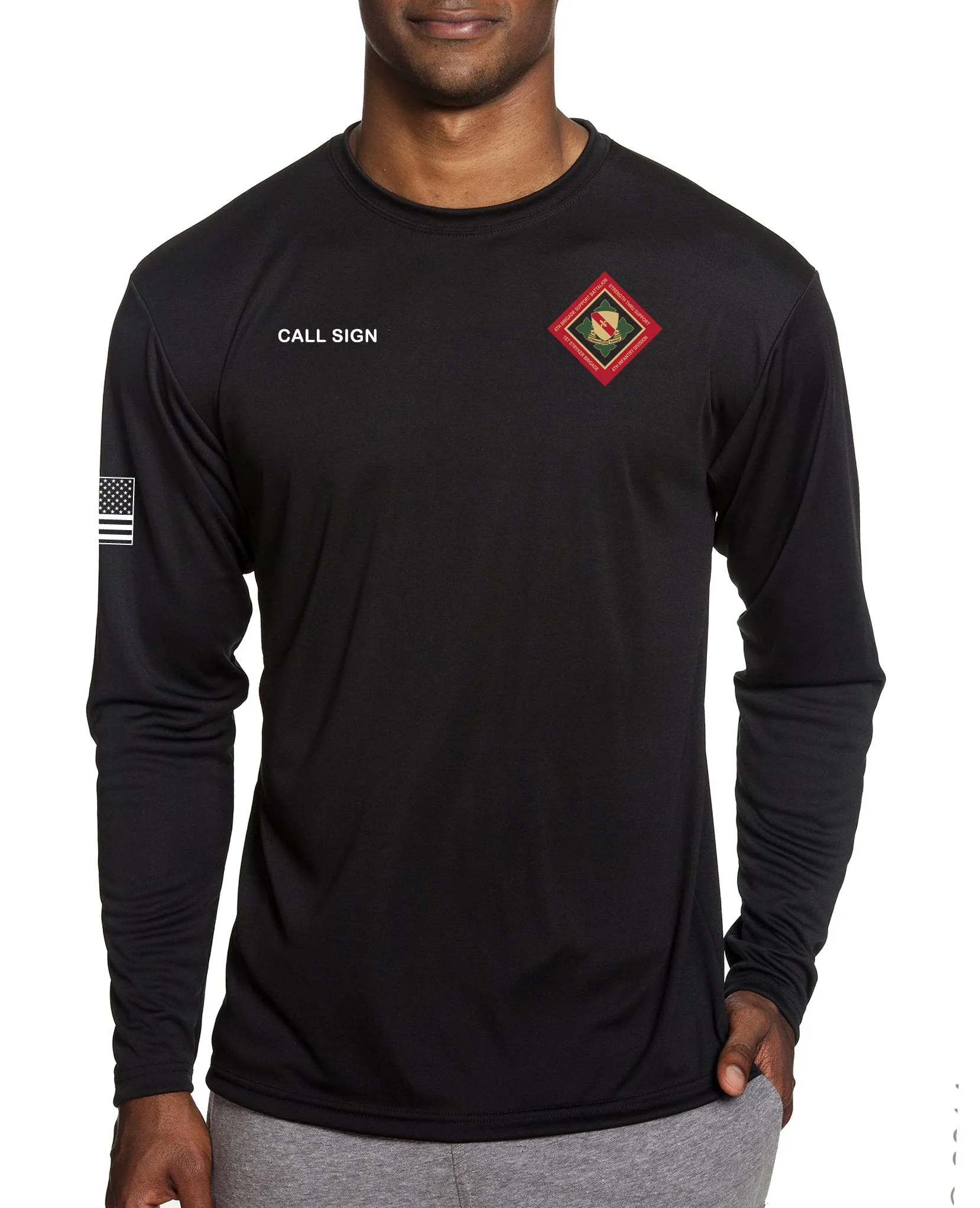 Deployed Long Sleeve Performance PT Shirt. This shirt IS approved for PT.