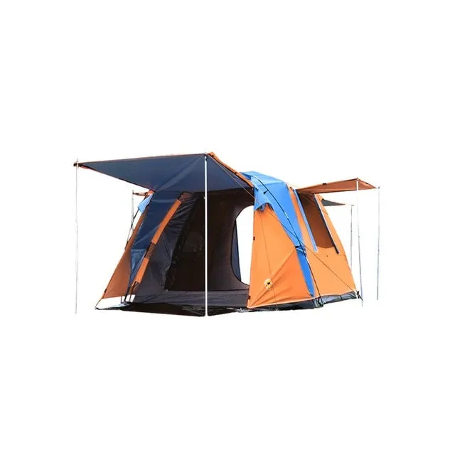 DESERTCAMEL CS088 Fully Automatic Double Layers Tent Dual Doors Square Roof Tent With Breathable Mosquito Net For 4 Persons