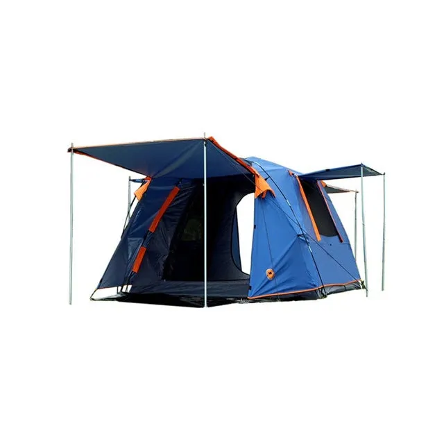 DESERTCAMEL CS088 Fully Automatic Double Layers Tent Dual Doors Square Roof Tent With Breathable Mosquito Net For 4 Persons