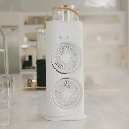 Double-ended Spray Fan Portable Humidifier Fan Air Conditioner Cooler Household Portable