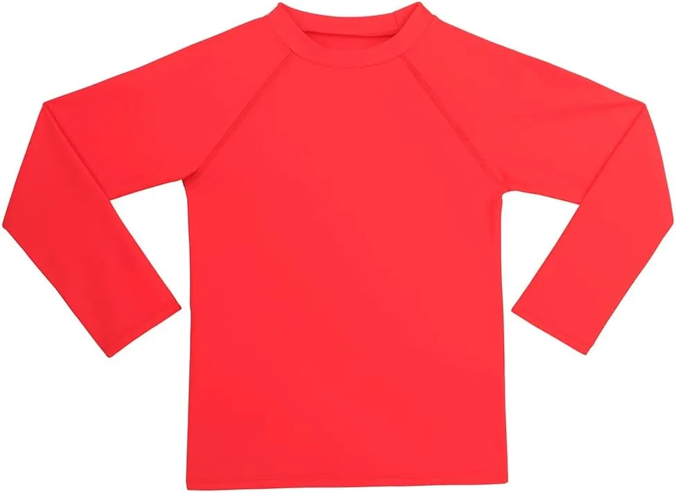 ESTAMICO Boys' UPF 50  Long-Sleeve Rashguard Athletic Swim Shirt