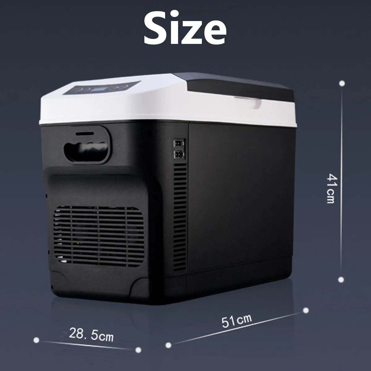 F25 Portable Refrigerator, Trolley Design, 28L