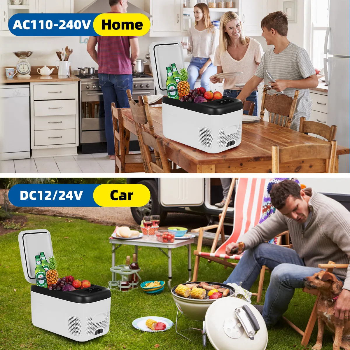 F33 Portable Refrigerator, Touch Screen, 25L