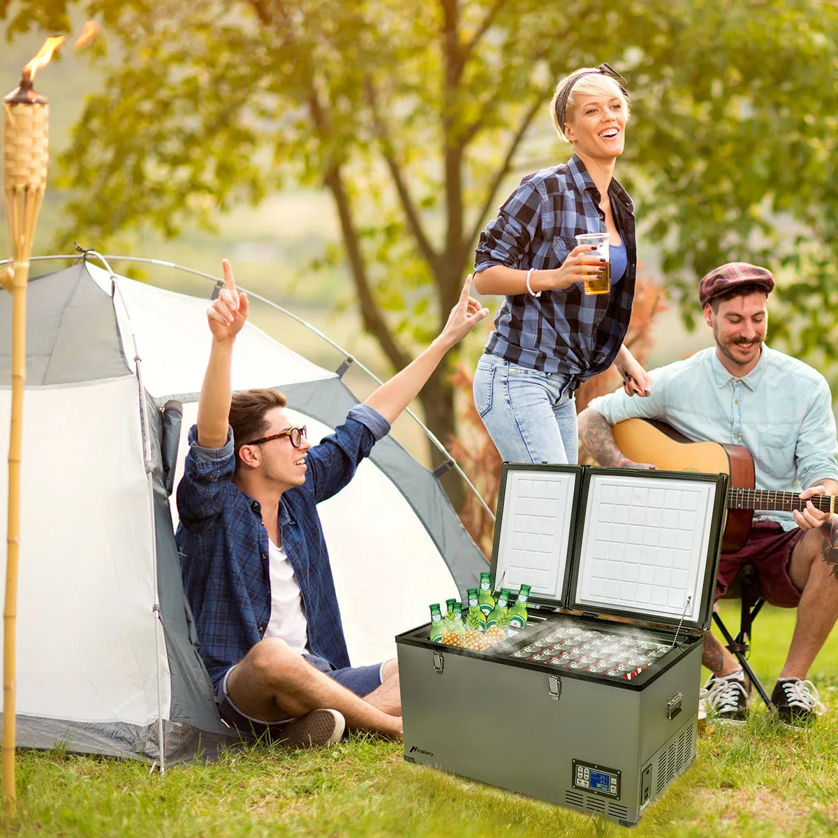F39 Portable Freezer, 80L Compressor Cooler