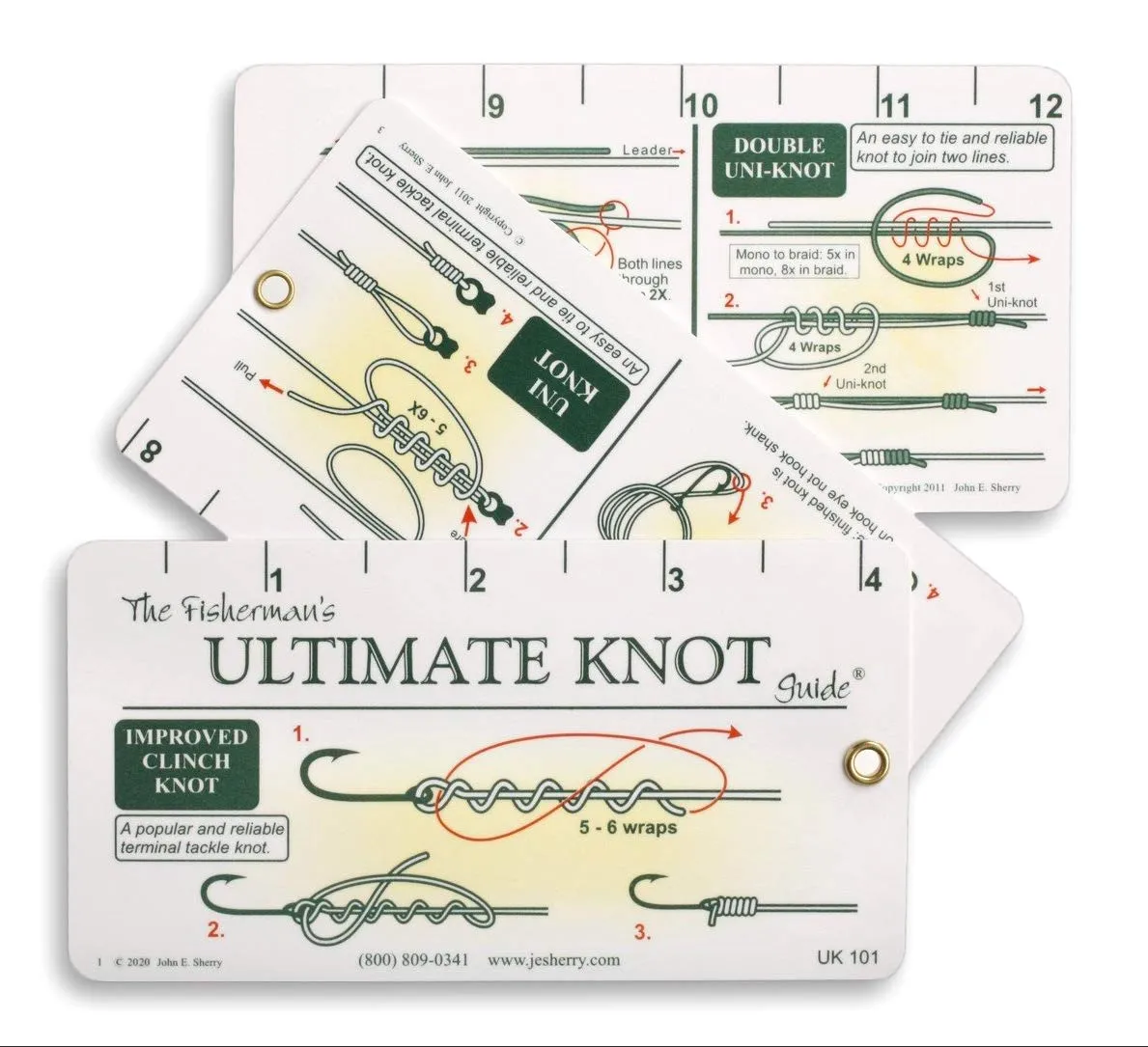 Fisherman's Ultimate Knot Guide | Best Fishing Knots on a Waterproof Fold Out Ruler Ring-bound  November 20, 2020
