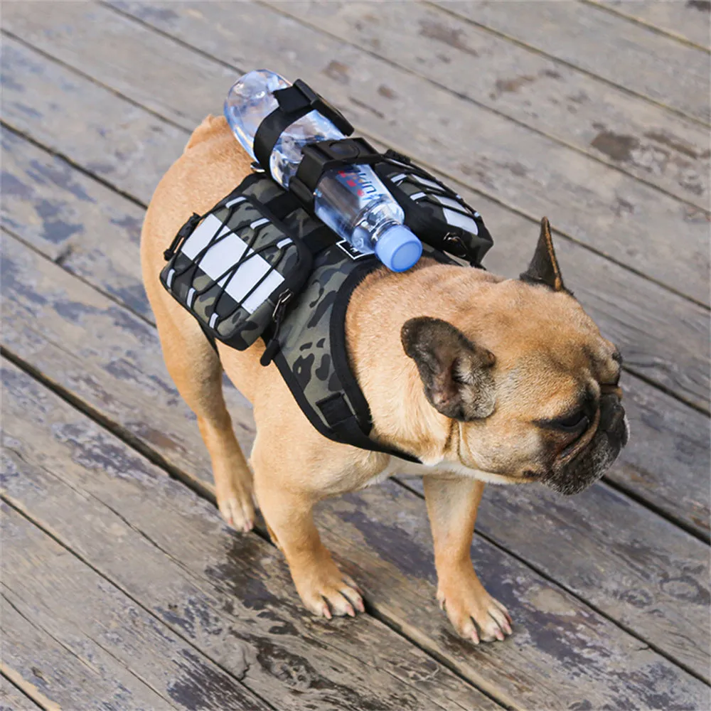 Frenchie Camouflage Outdoor Saddle Backpack