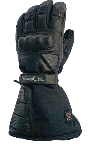 FUSION 12v/7v Dual Source Leather Motorcycle Heated Gloves 🏍