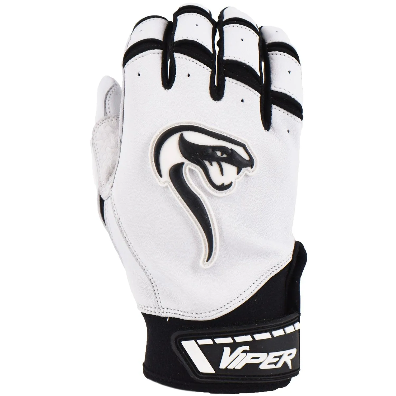 Grindstone Short Cuff Batting Glove - White/Black