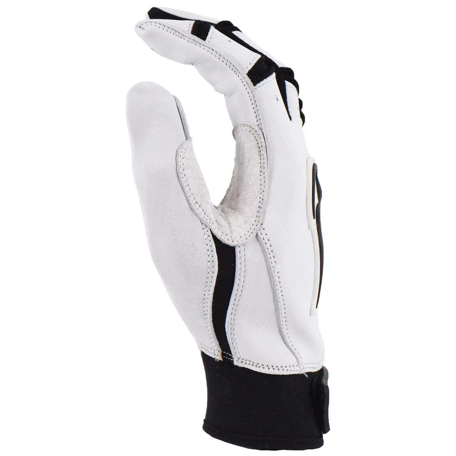 Grindstone Short Cuff Batting Glove - White/Black