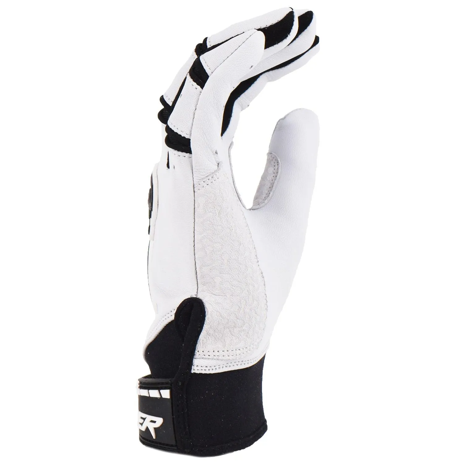 Grindstone Short Cuff Batting Glove - White/Black