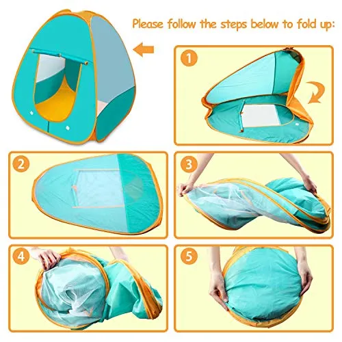 GrowthPic Kids Play Tent, Pretend Play Camping Tool Set with Campfire, Telescope, Walkie Talkies, Kids Camping Set with Tent, Indoor Outdoor Activities Camping Gear for Preschool Toddler Boys Girls