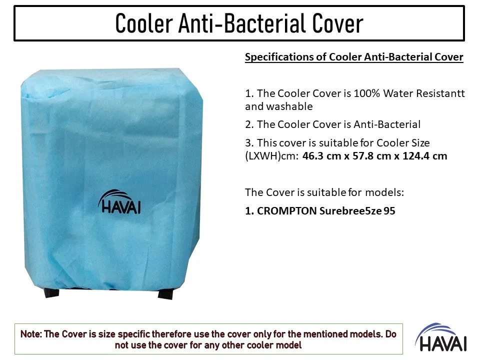 HAVAI Anti Bacterial Cover for Crompton Surebreeze 95 Desert Cooler Water Resistant.Cover Size(LXBXH) cm: ‎46.3x 57.8 x 124.4