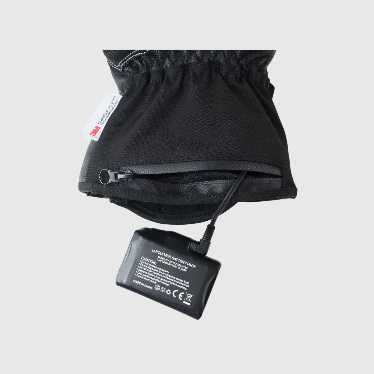 Heated Gloves - Knob Closure for Reliable Warmth in Cold Weather