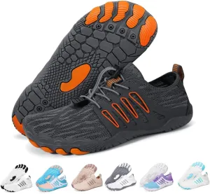 Hike Barefoot Water Shoes for Women Men, Quick-Dry Aqua Footwear Breathable Non-Slip Wide Toe Shoe for Beach Swim River Pool Lake Hiking Kayaking Surfing