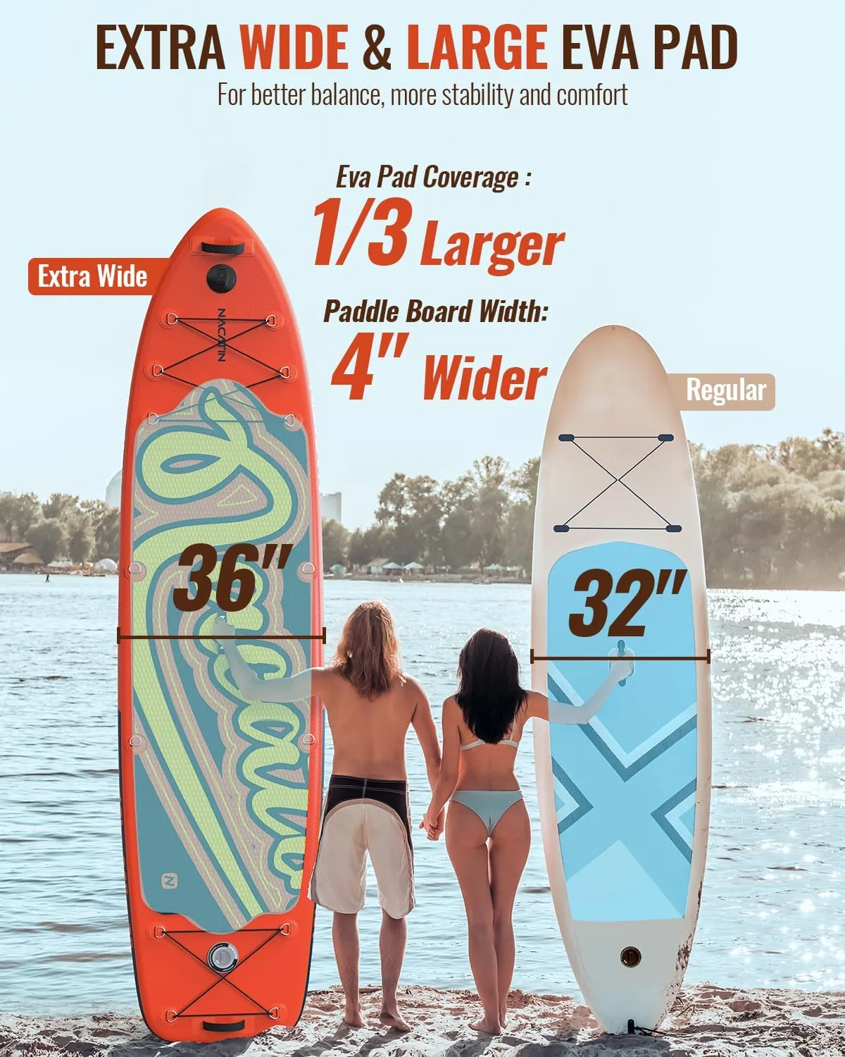Inflatable Stand Up Paddle Board 12' with Kayak Seat & Dual Paddles  Premium SUP Board for Adults & Families Includes Kayak Conversion Kit, Pump, Leash & Accessories  Stable Wide Deck for Beginners