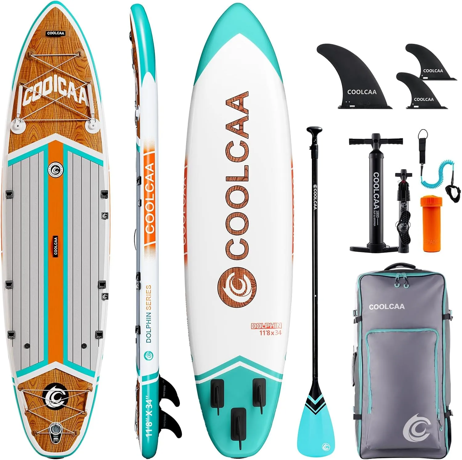 Inflatable Stand Up Paddle Boards with Premium SUP Board Accessories, Stand Up Paddle Board Load up to 460 lbs, Inflatable Paddle Board for Adults 2 1 People/Family/Big Size