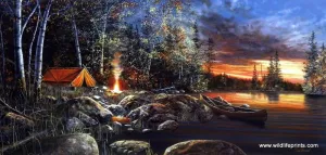 Jim Hansel Twilight Fire - 12"x 7.75" Open Edition