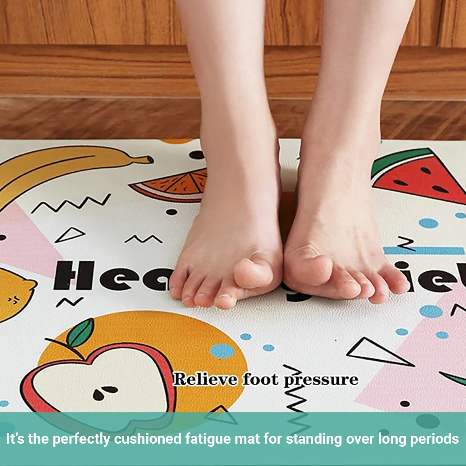 Lecluse Kitchen Non-Slip Mat Home Floor Carpet Rug Waterproof Anti-Oil PVC