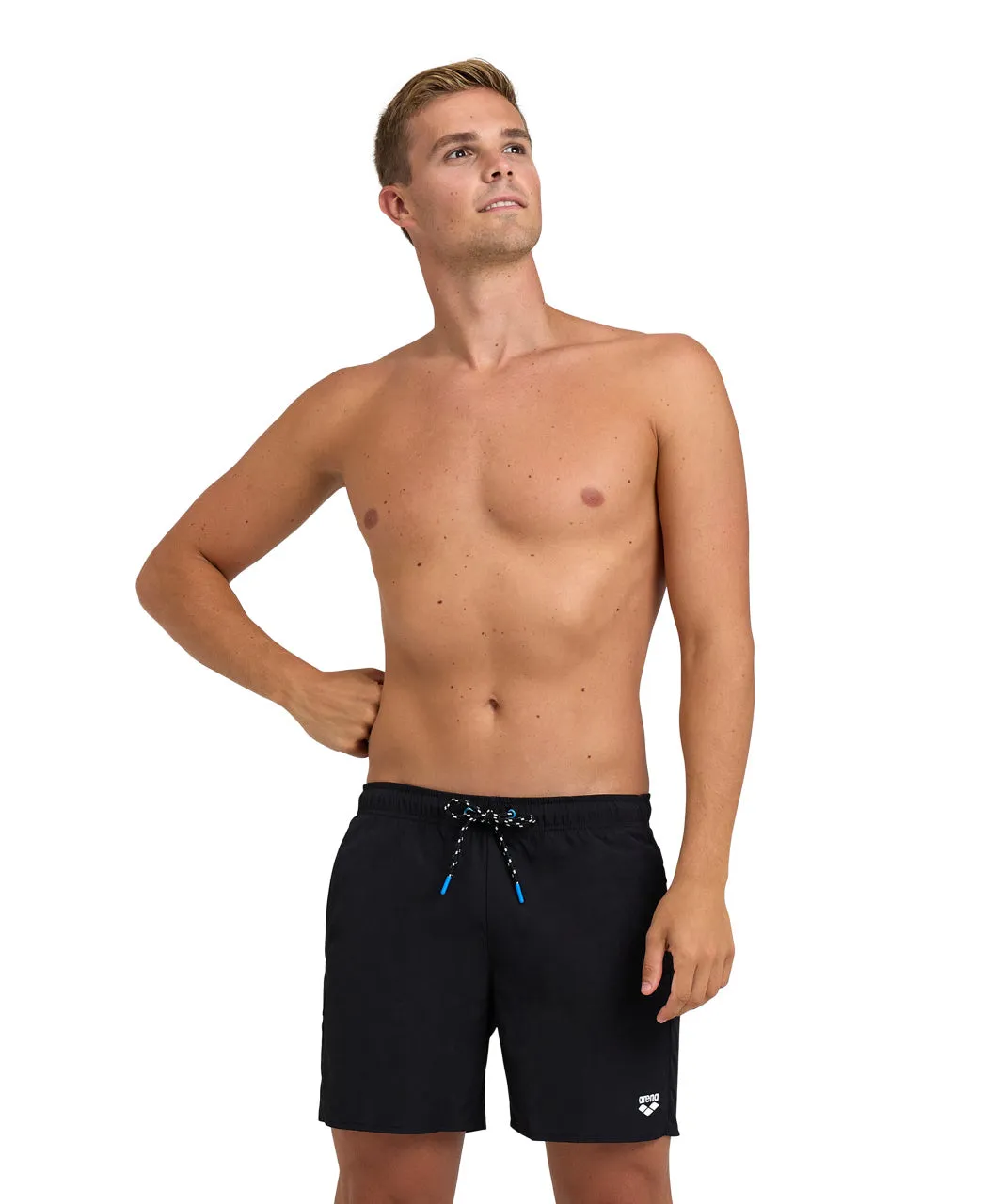 Men's arena Pro_File Beach Boxer - Black-white
