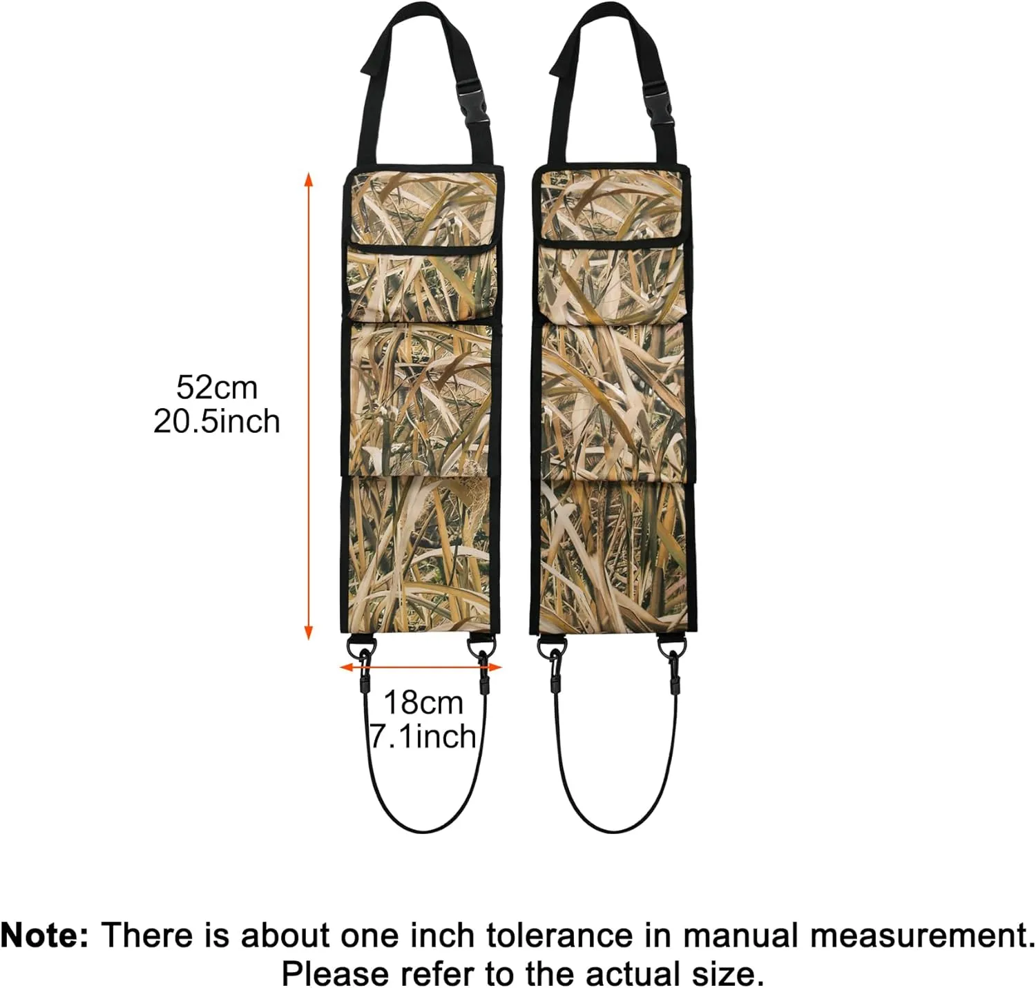 MYDAYS Seat Back Gun Rack, Gun Sling Bag, Camo Front Seat Gun Organizer Holder for Hunting Rifles/Shotguns