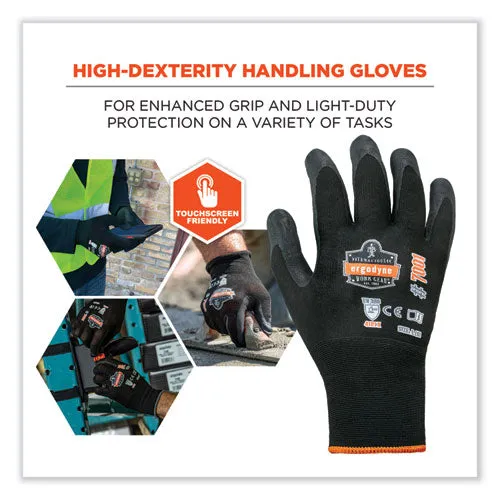 Proflex 7001 Nitrile-coated Gloves, Black, Small, Pair, Ships In 1-3 Business Days