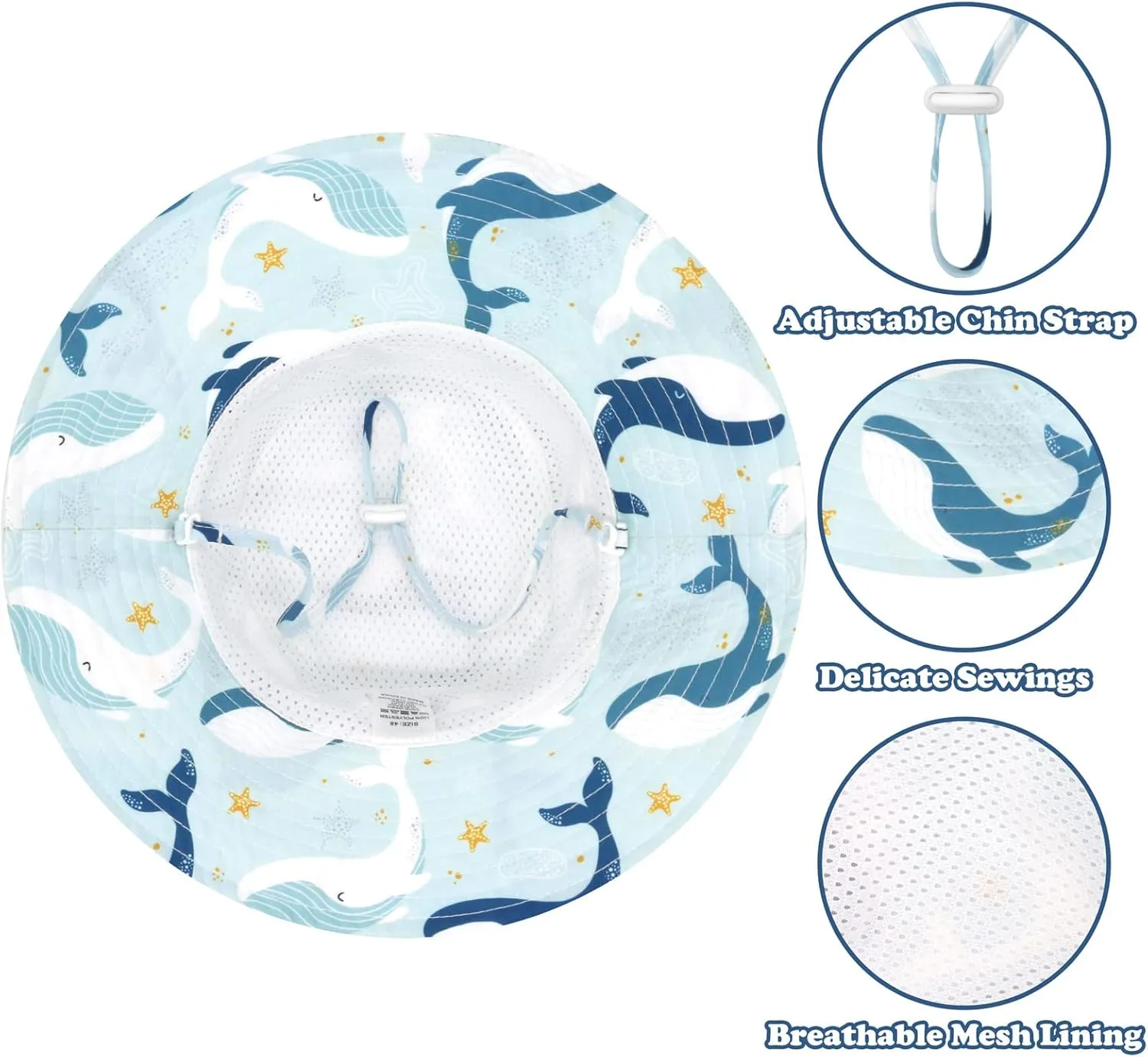 Sarfel Baby Sun Hat Summer Baby Boy Hats UPF 50  Sun Protection Toddler Hat Bucket for Baby Girl Adjustable Kid Cap