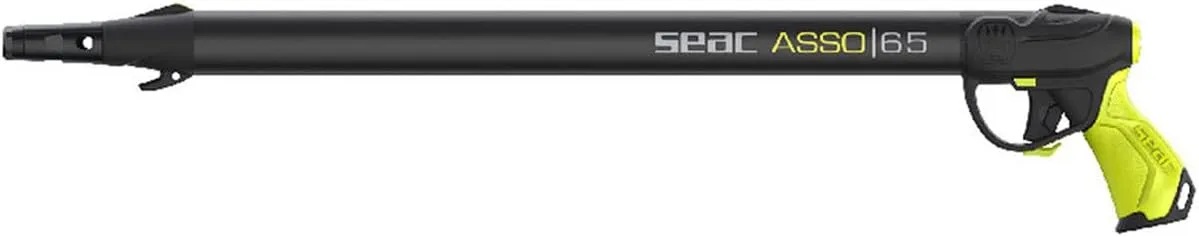 Seac Asso S/R, Pneumatic Speargun with Regulator, Anti Stress Rubber Handle. Made in Italy