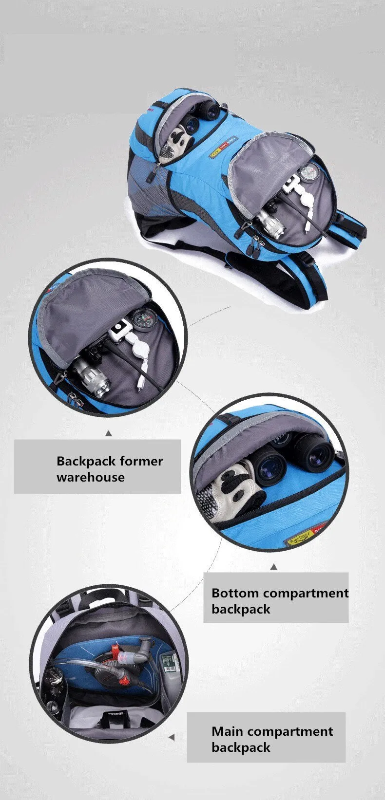 Sidiou Group Backpack Bike Packback Road Cycling Bag Knapsack Travel Running Sport Cycling Backpack